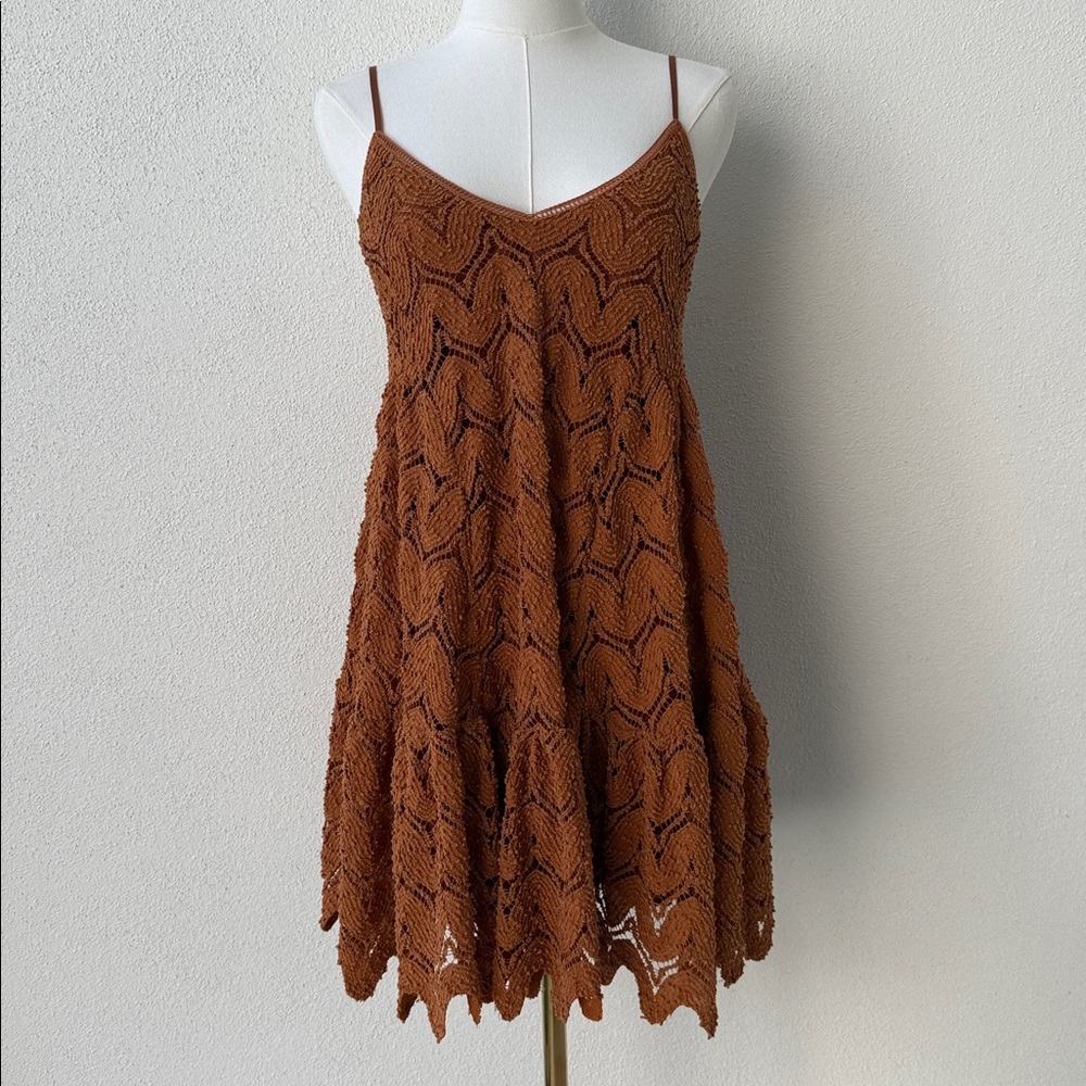 Urban Outfitters, NWOT, XS, rust colored Strappy mini dress